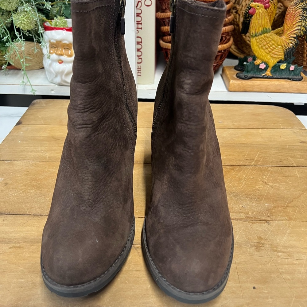 Timberland earth keeper brown boots ladies 8.5 stacked heel waterproof - Picture 6 of 10
